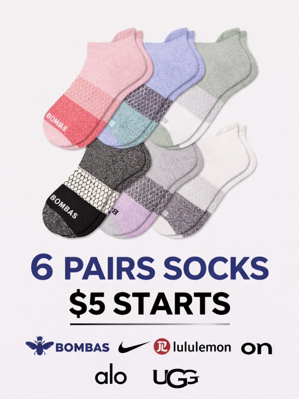 (100-198)Top Brand 🧦  + 📦 Flat Rate SHIPPING Bundle as many as you like